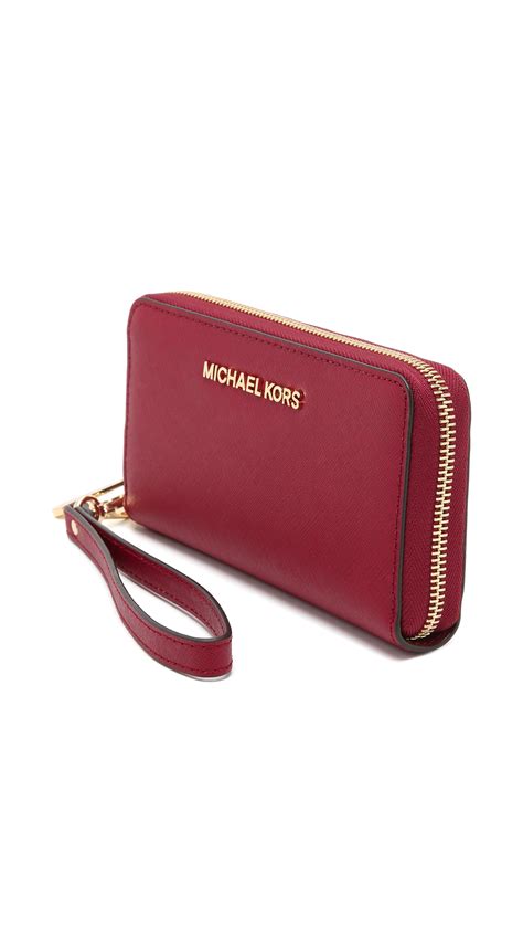 michael kors red phone case|michael kors wallet phone case.